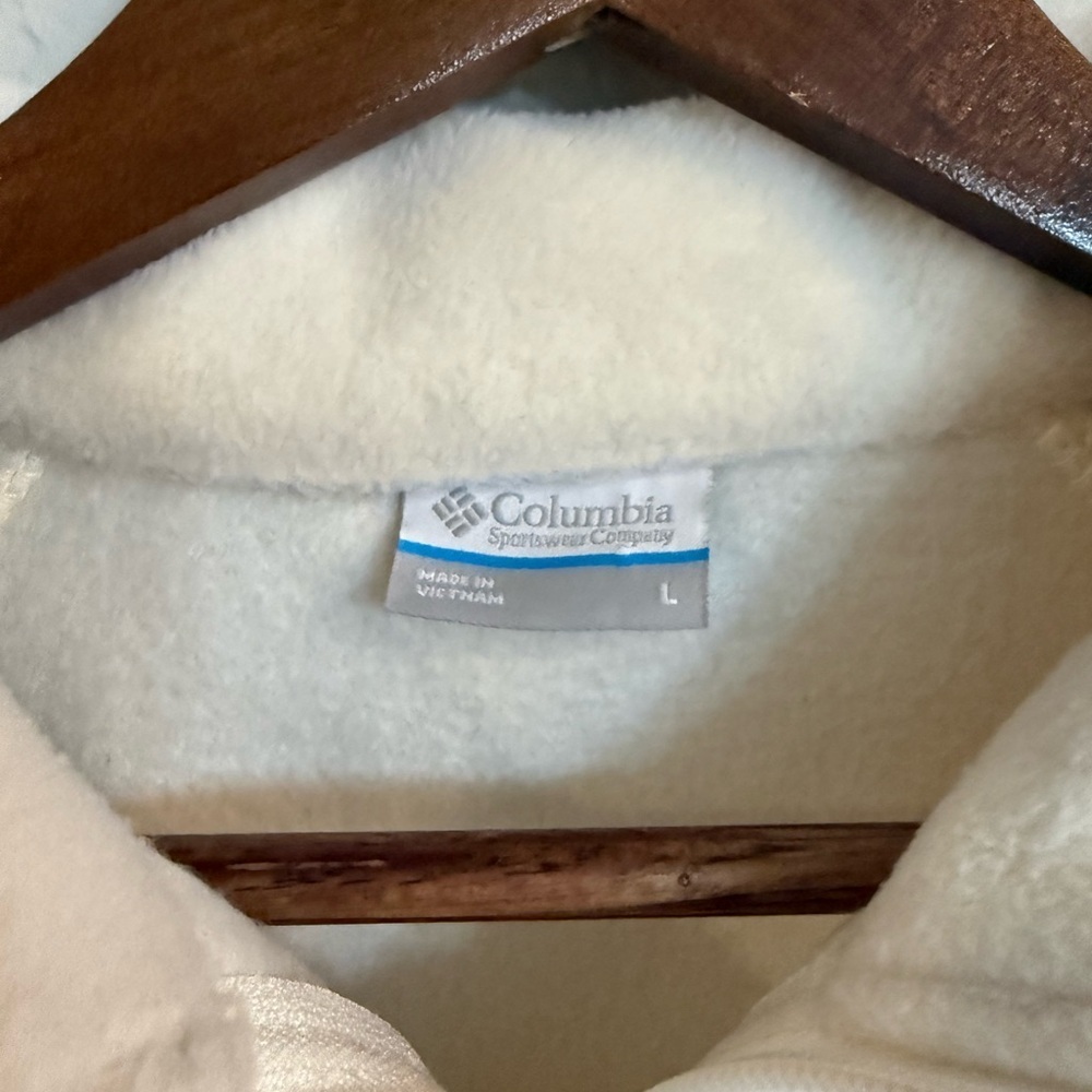 Columbia Women's Benton Springs Full Zip Off-White Fleece Jacket - Picture 5 of 10